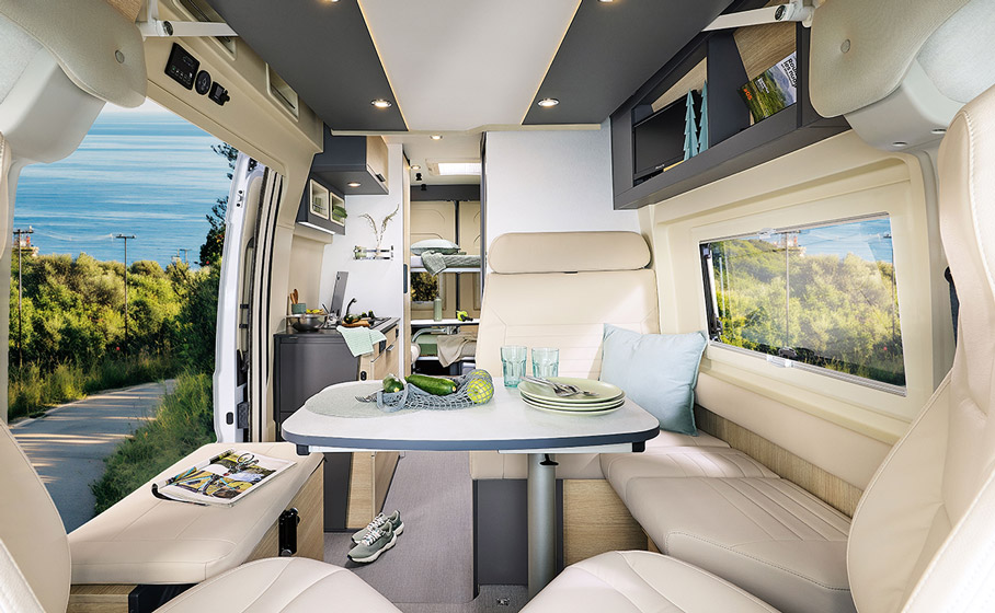 converted van Dreamer Camper Five* - Living room