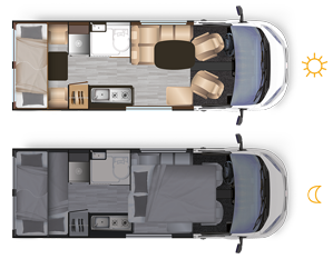 converted van Dreamer Camper Five* - Implantation