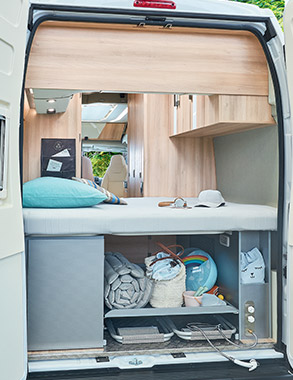 converted van DREAMER CAMPER VAN XL - cargo hold