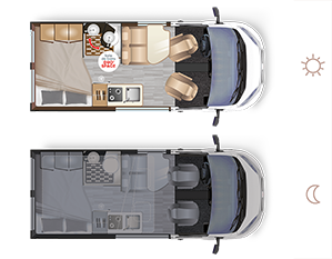converted van D43 UP SELECT - Implantation