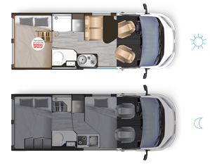 converted van Dreamer D55 Saphir - Implantation