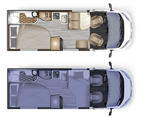 converted van Dreamer D62 LIMITED - Implantation