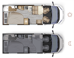 converted van D62 SELECT - Implantation