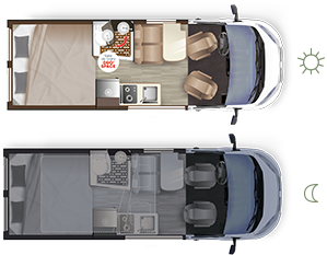 converted van LIFT VAN UP SELECT - Implantation